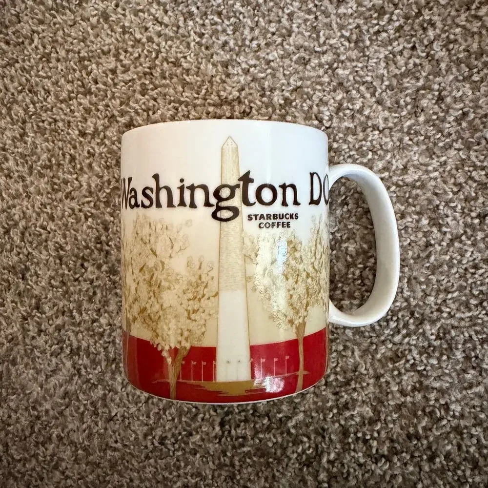Starbucks Coffee 2011 You Are Here Collection Washington D.C. Red Mug